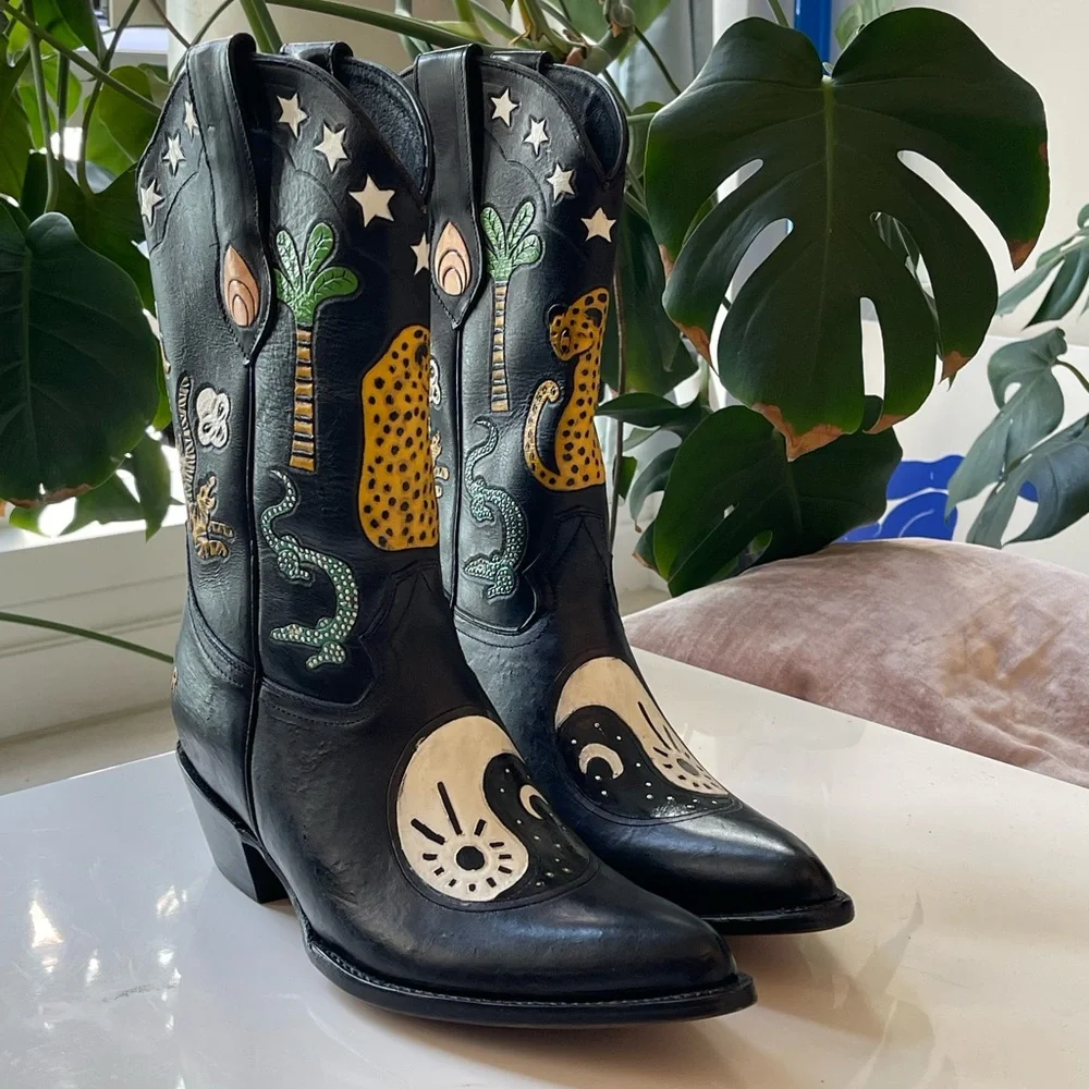 Brother Vellies yin Yang cowboy boot - Picture 3 of 10